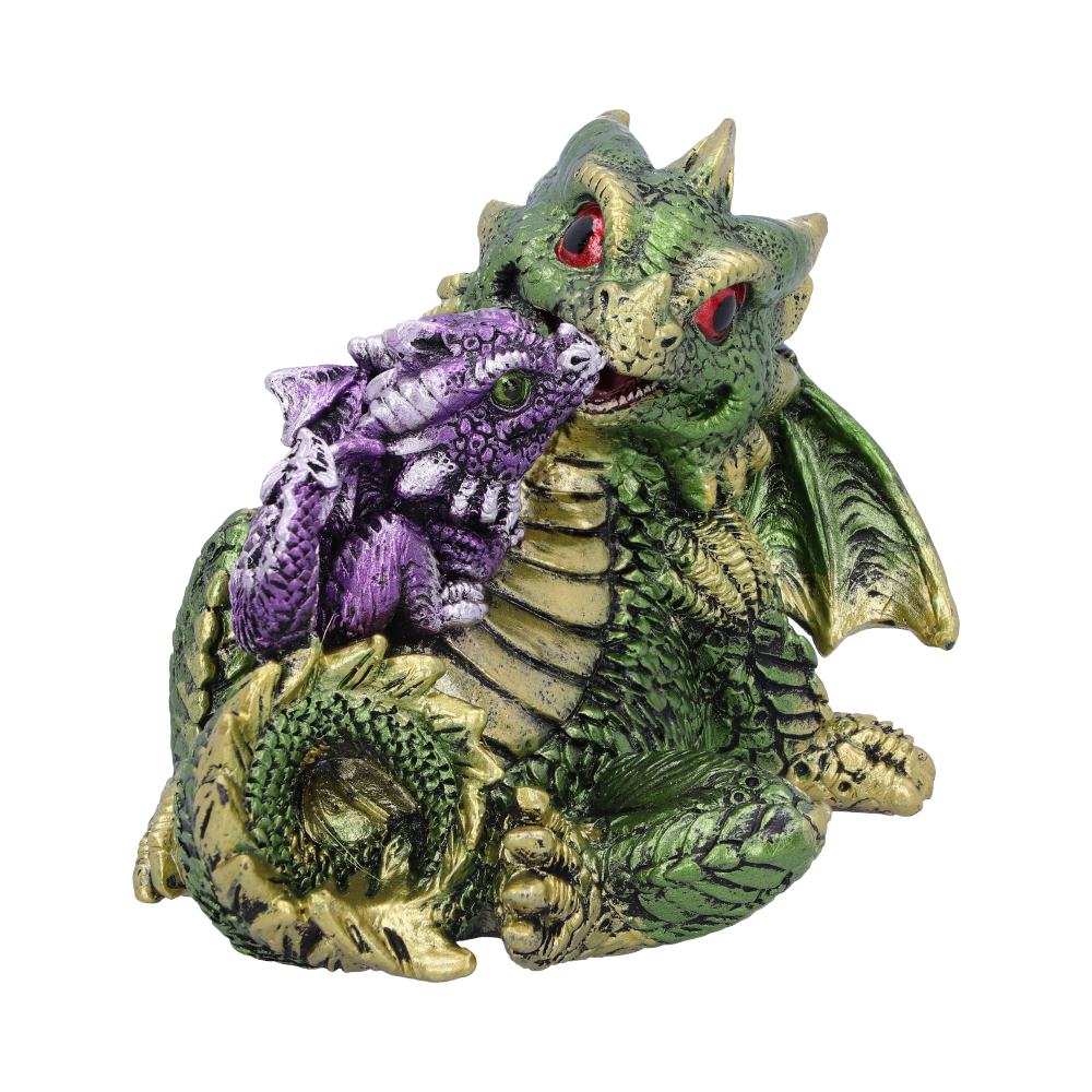 Dragon with Hatchling Rest (green & purple) 11,3 cm - Image 4