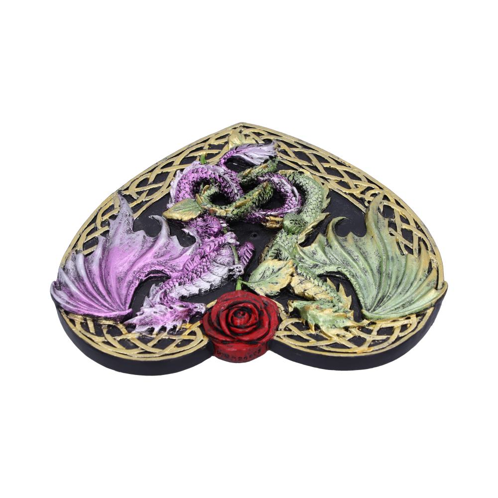 Dragon Love Heart Incense Burner 14 cm - Image 3