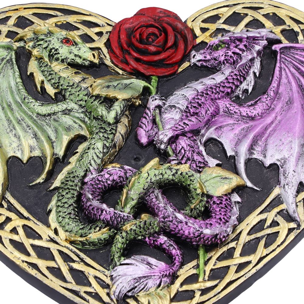 Dragon Love Heart Incense Burner 14 cm - Image 5